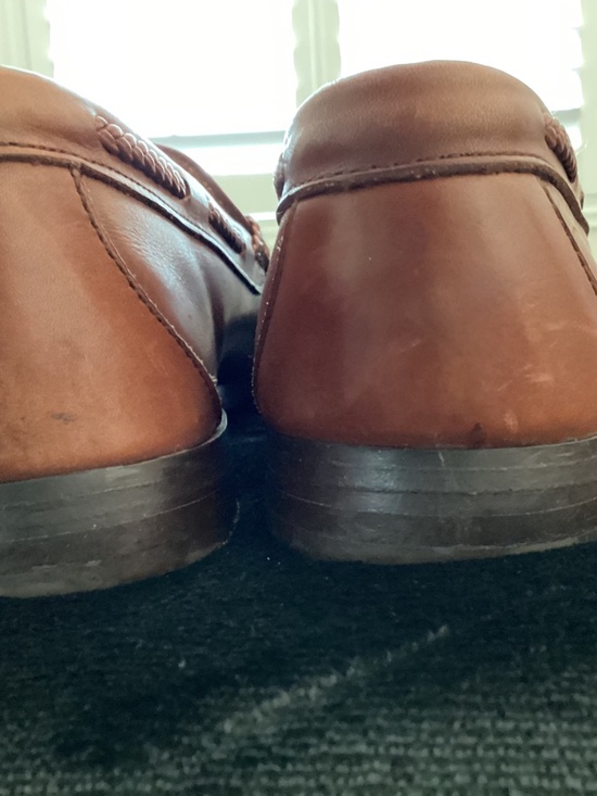 Louis Roth, men’s slip-on loafers, size 8.5D, all leather, tassels, gently used main image 4